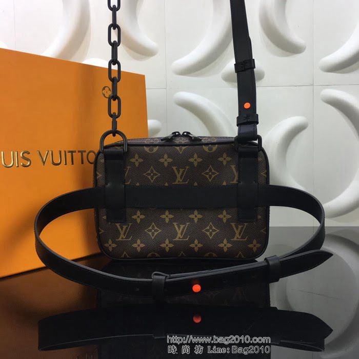 路易威登LV 頂級原單 M44468 GERONIMOS 胸包/肩包/腰包 男女適用 掛在腰間或斜背  YDH2372